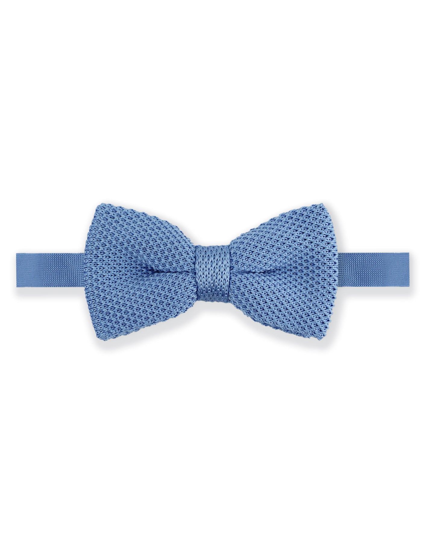 Knitted Bow Tie - Light Blue
