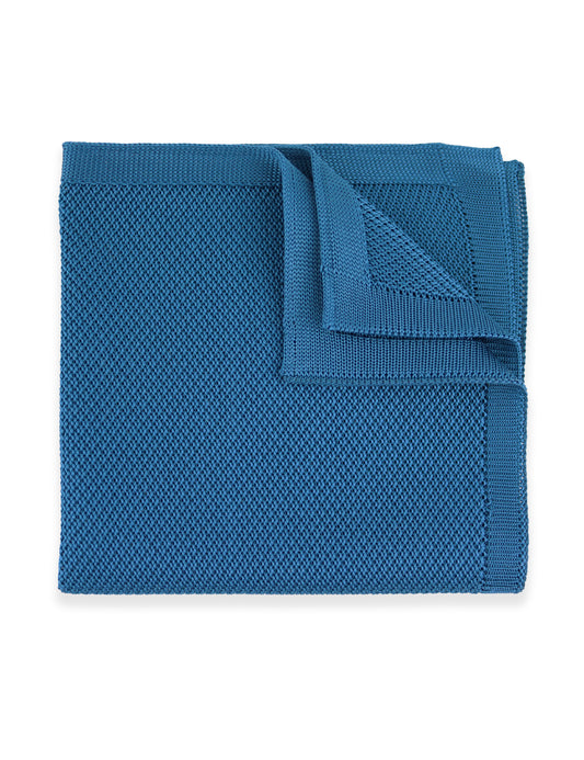 Knitted Pocket Square - Dark Teal