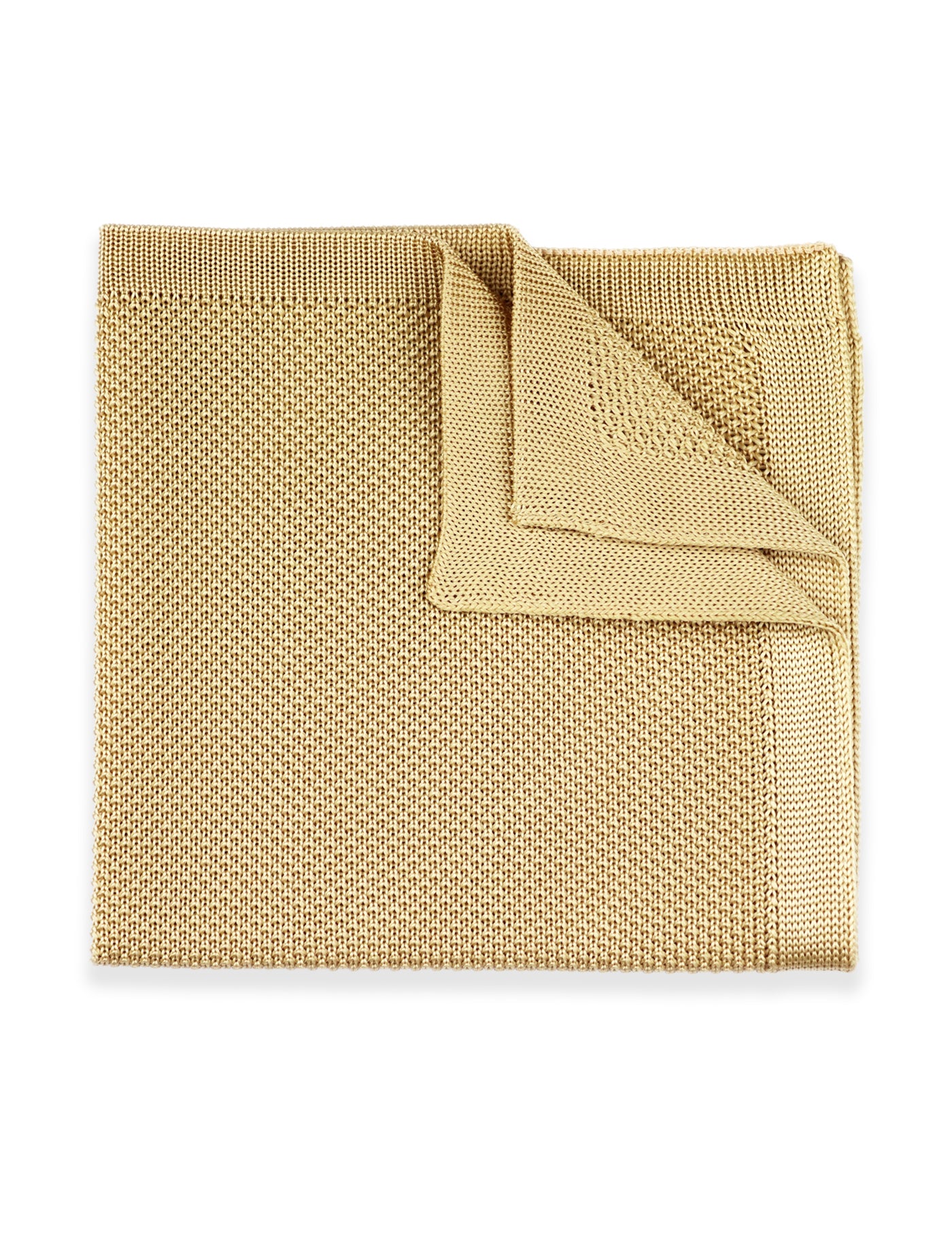 100% Polyester Diamond End Knitted Tie - Beige
