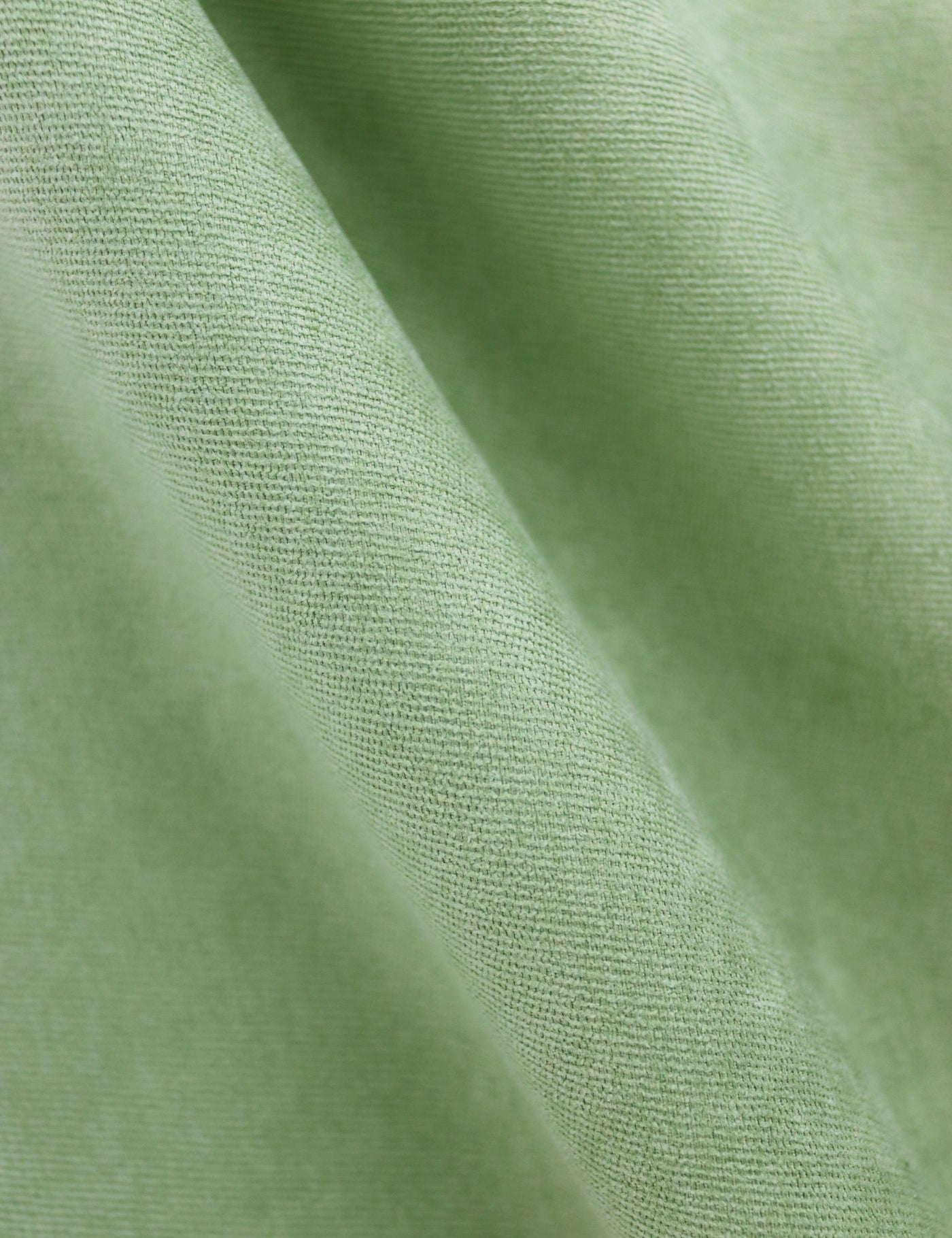 100% Brushed Cotton Tie - Sage Green