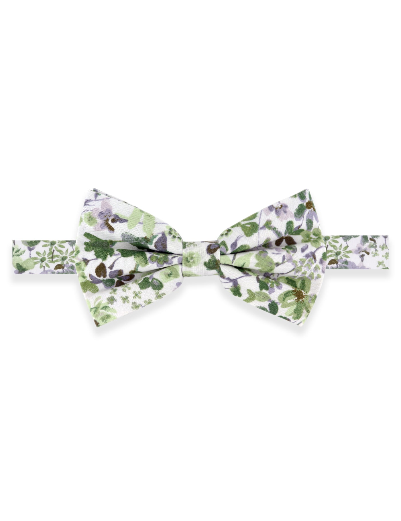 Floral Print Tie - Sage Green