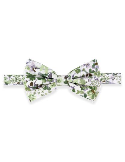 Floral Print Tie - Sage Green