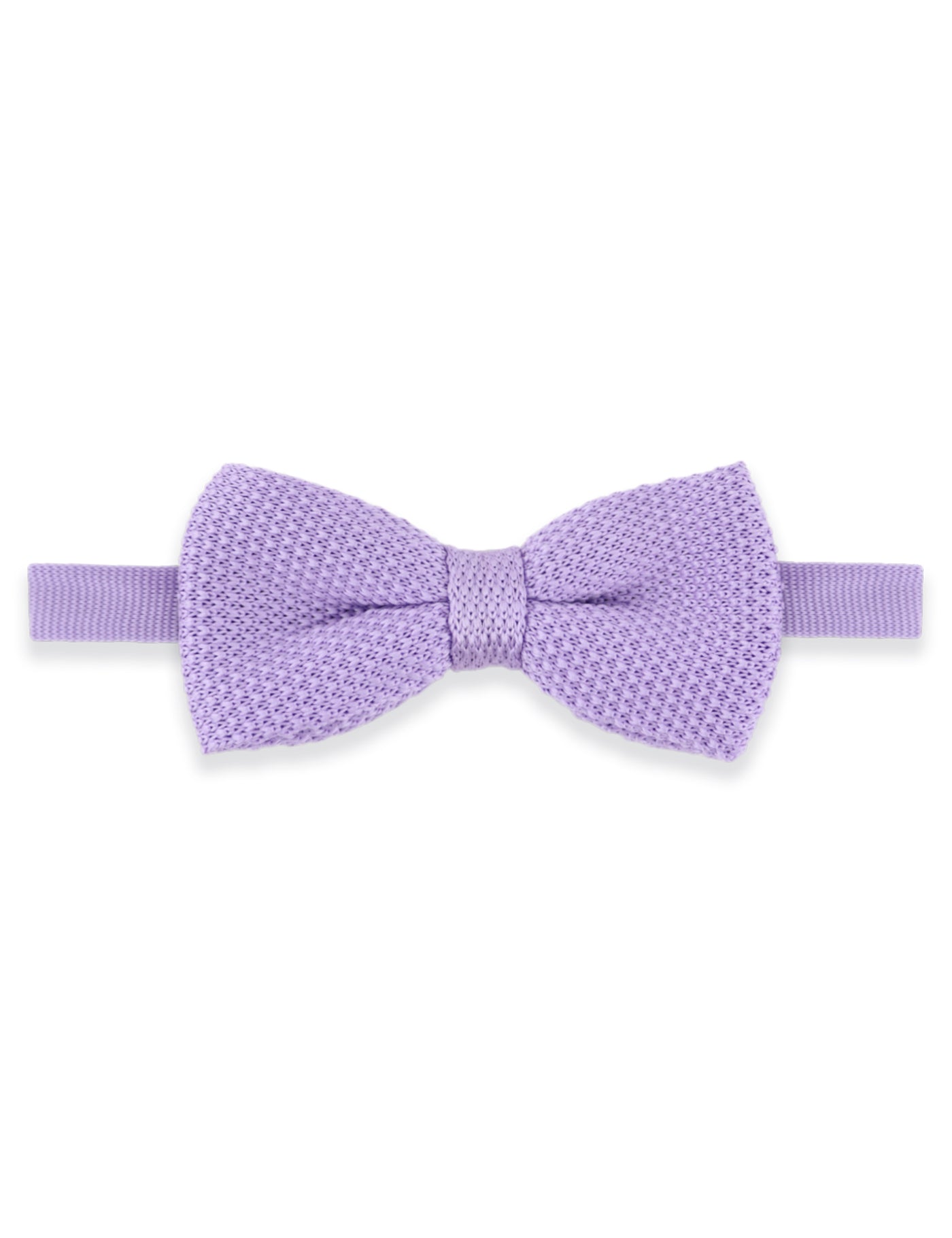 Knitted Bow Tie - Pastel Purple