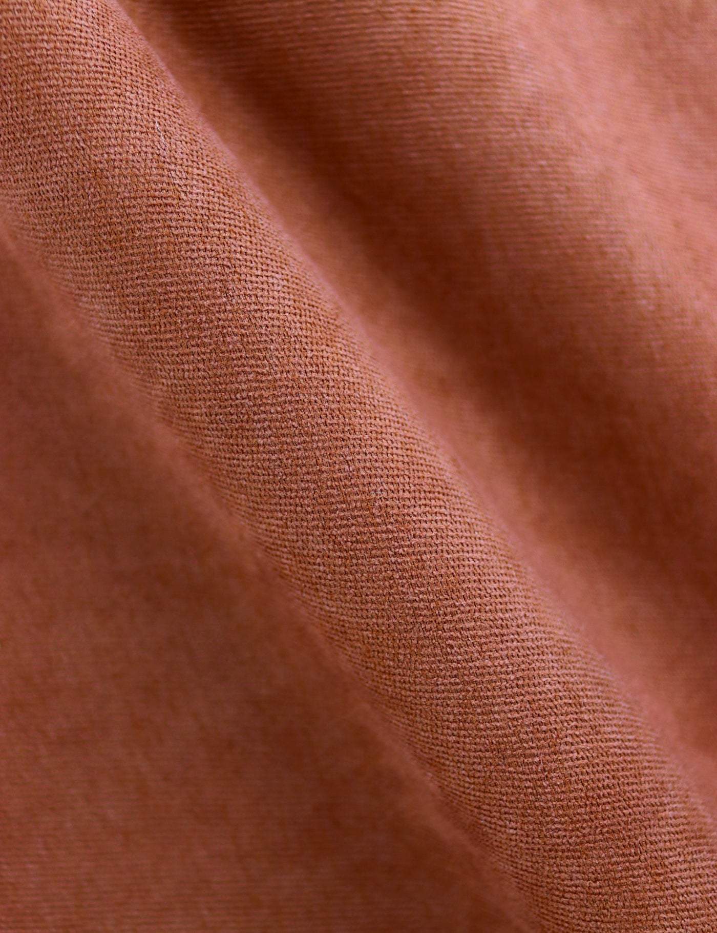100% Brushed Cotton Tie - Burnt Orange