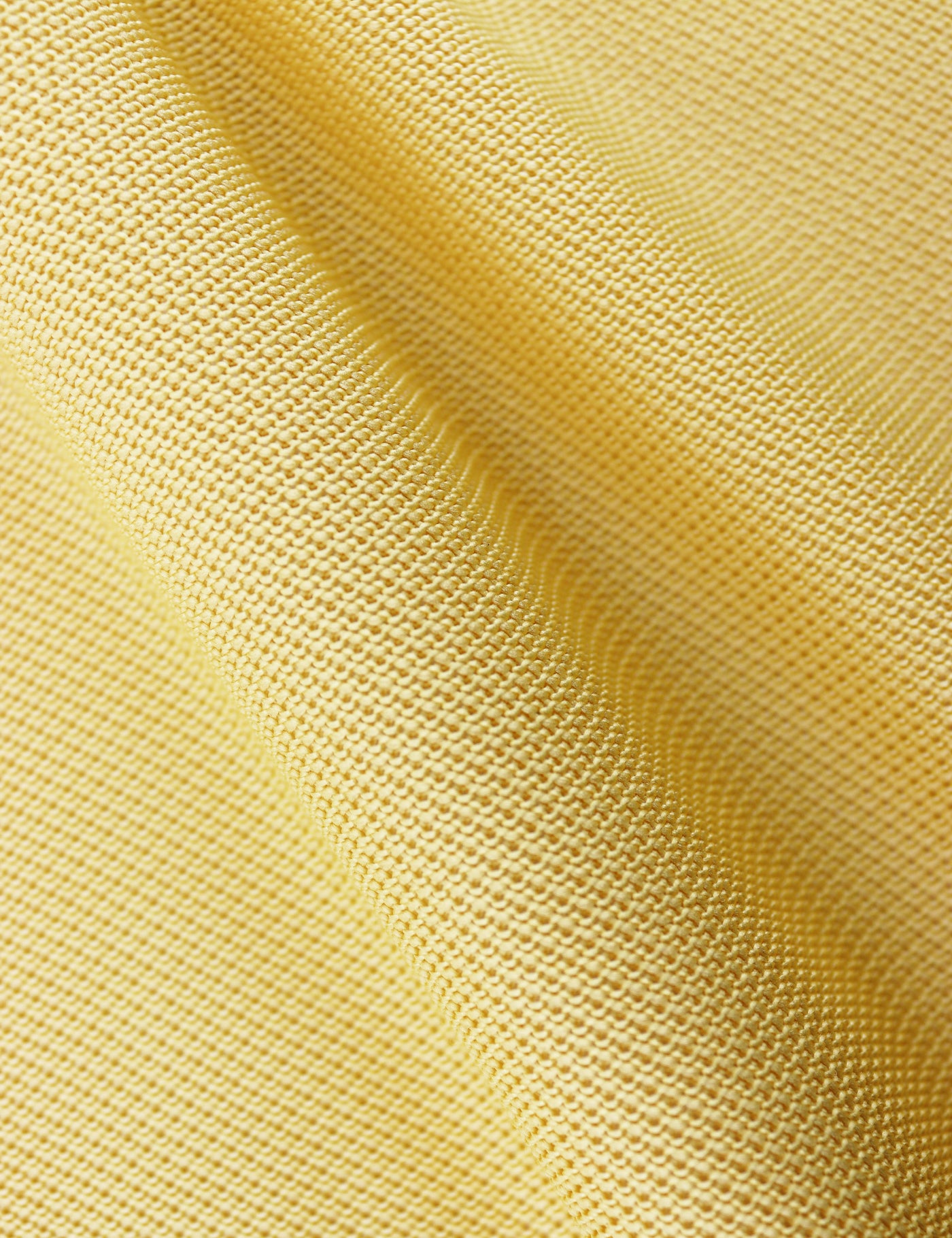 100% Polyester Diamond End Knitted Tie - Pastel Yellow